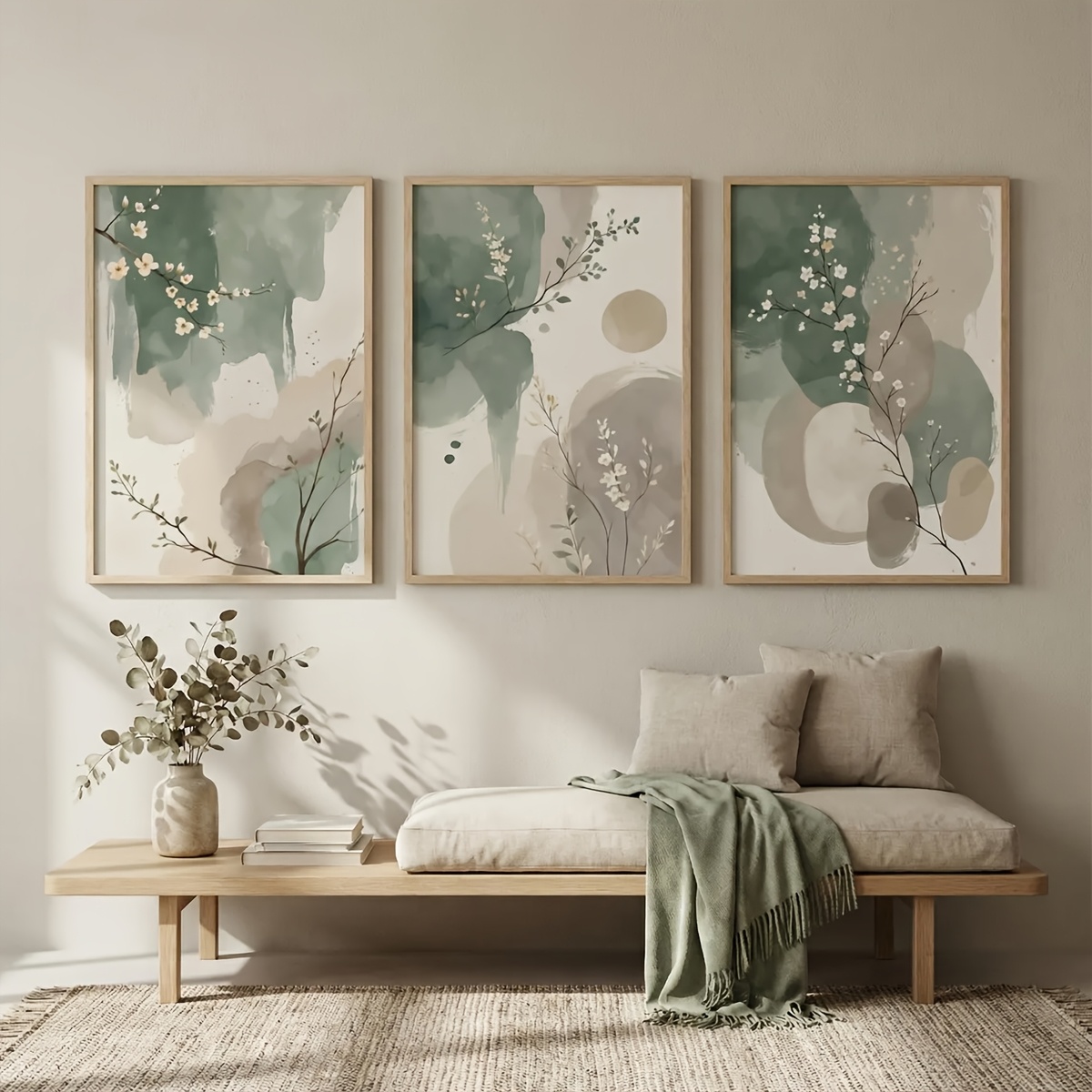 Home Office Image - Conjunto de 3 Quadros Decorativos em