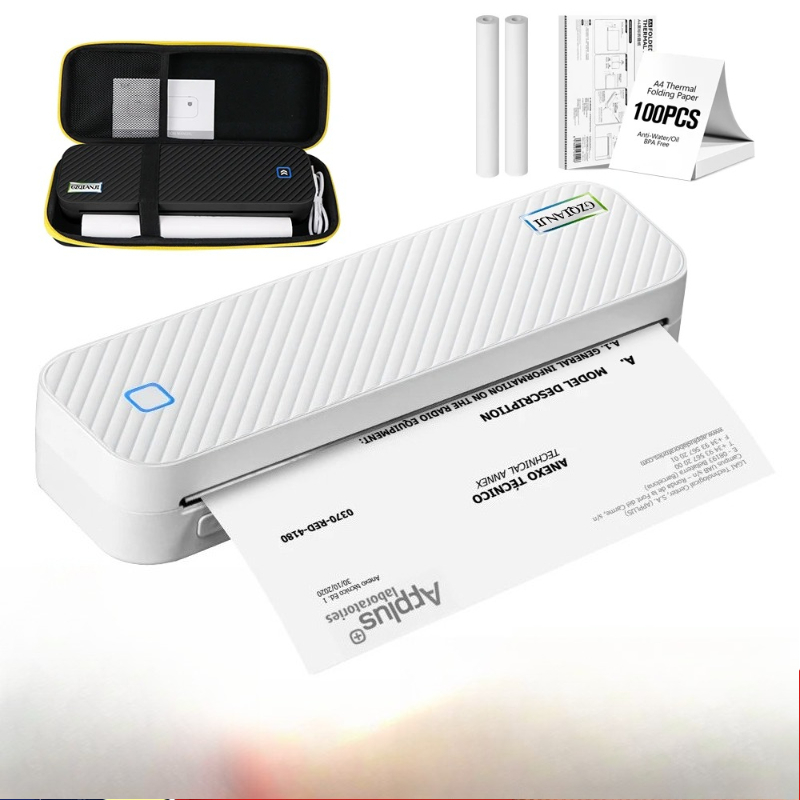 Home Office Travel Document - Impressora térmica portátil a4, bluetooth, fotos,
