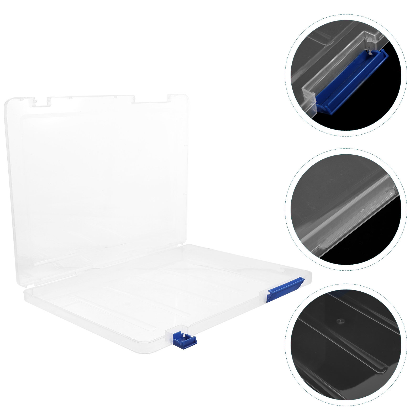 Home Office Travel Document - Caixa de Arquivo Plástica Transparente A4,