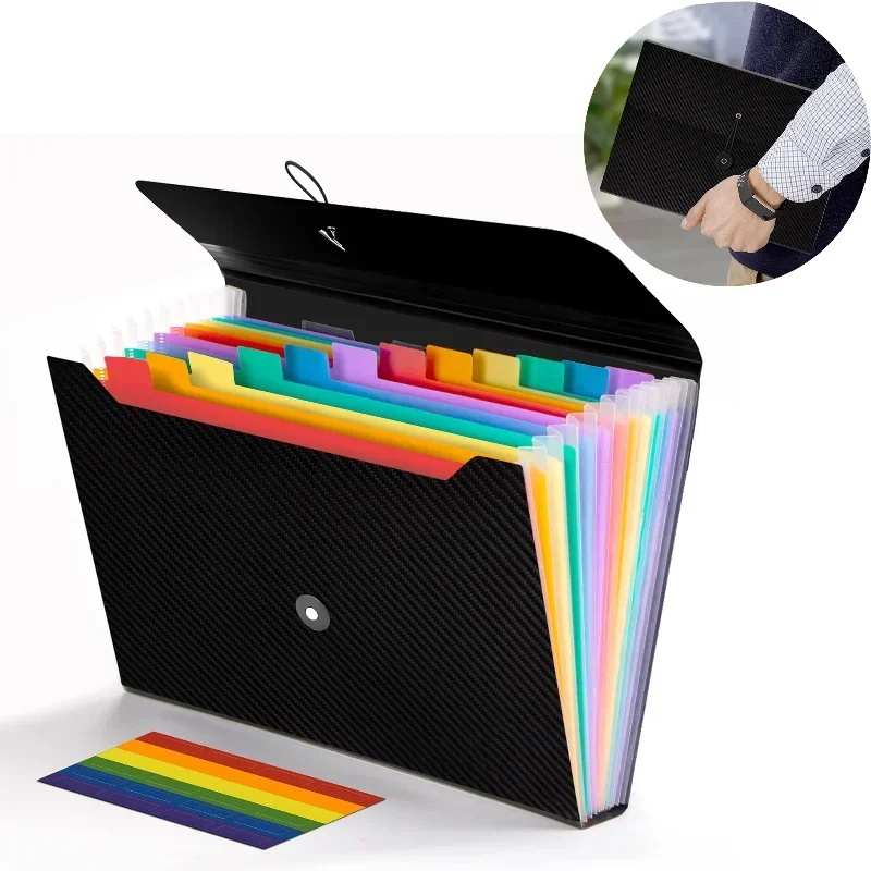 Home Office Travel Document - Pasta Expansível com 13 Bolsos |