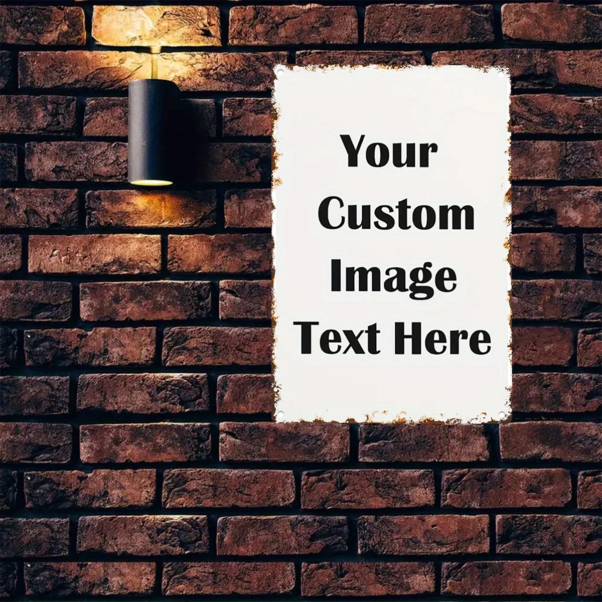 Home Office Image - Placa de Metal Personalizada com Foto