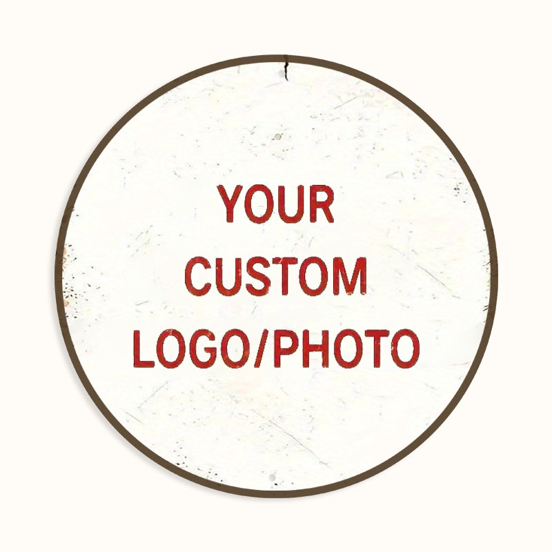 Home Office Image - Sinal de alumínio com foto personalizada/texto,