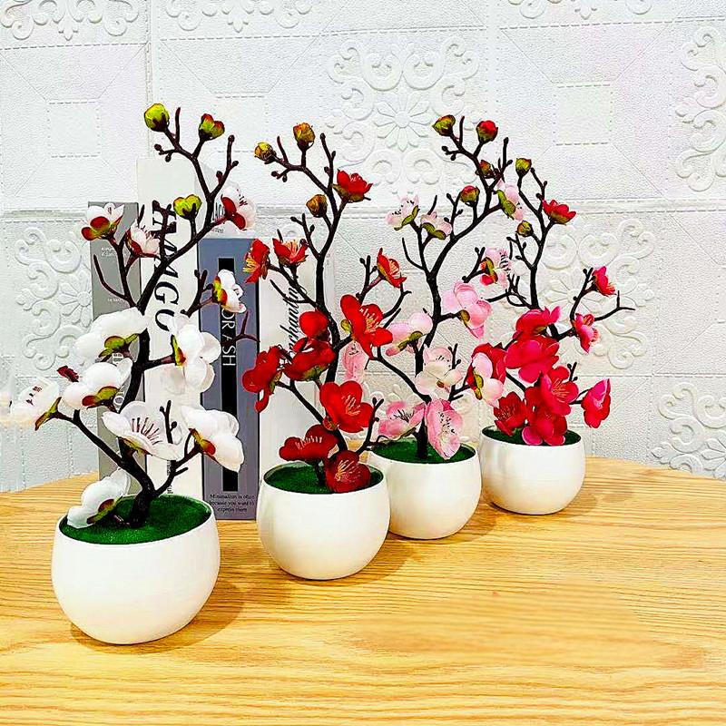 Home Office Word - Simulação de ameixa vaso de flores