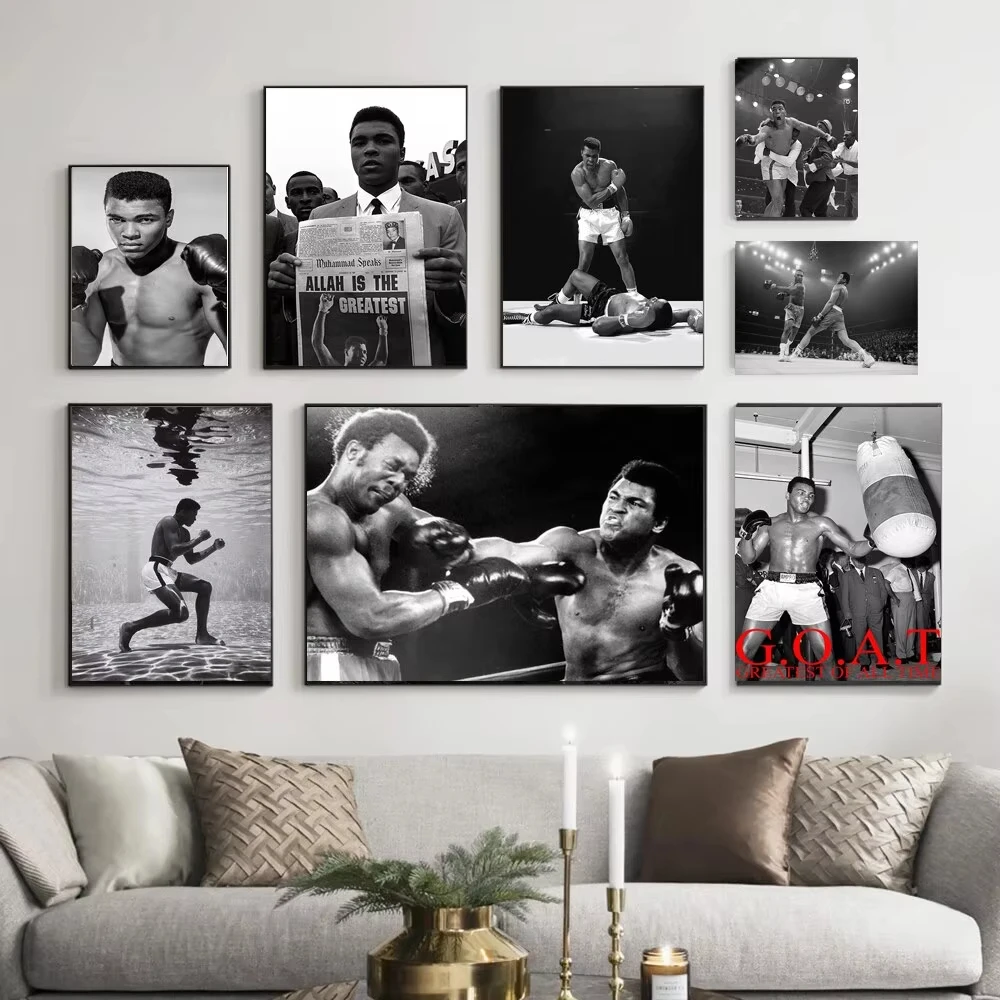 Home Office Room Inspiration - Pôster Motivacional Clássico Muhammad Ali: Lenda