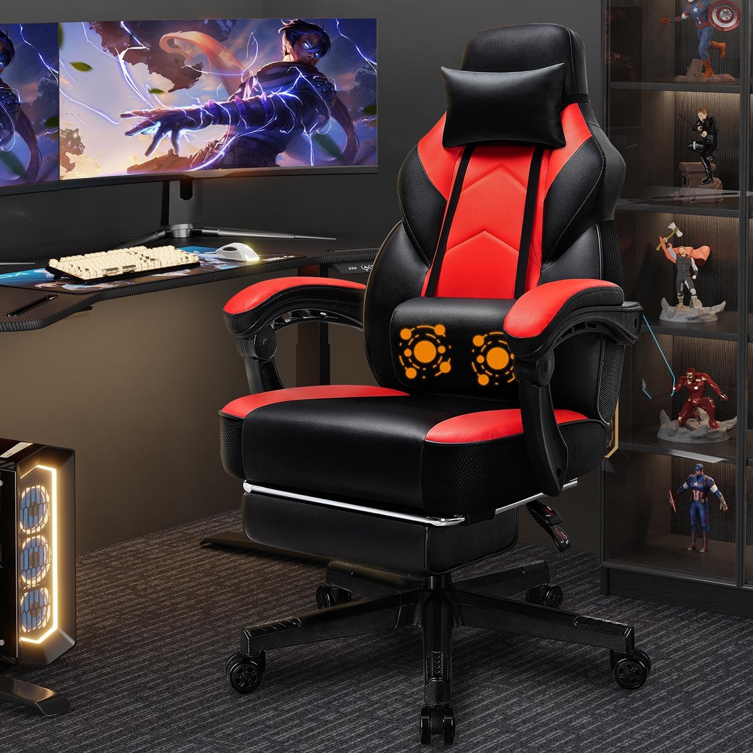 Home Office Image - Cadeira Gamer com Apoio para os