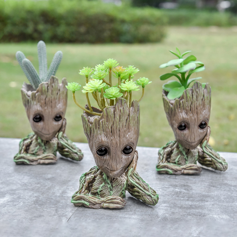 Home Office Romance Manga - Bebê groot vaso de flores decoração