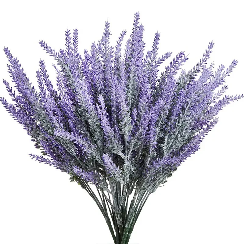 Home Office Word - Buquê de flores artificiais roxas de