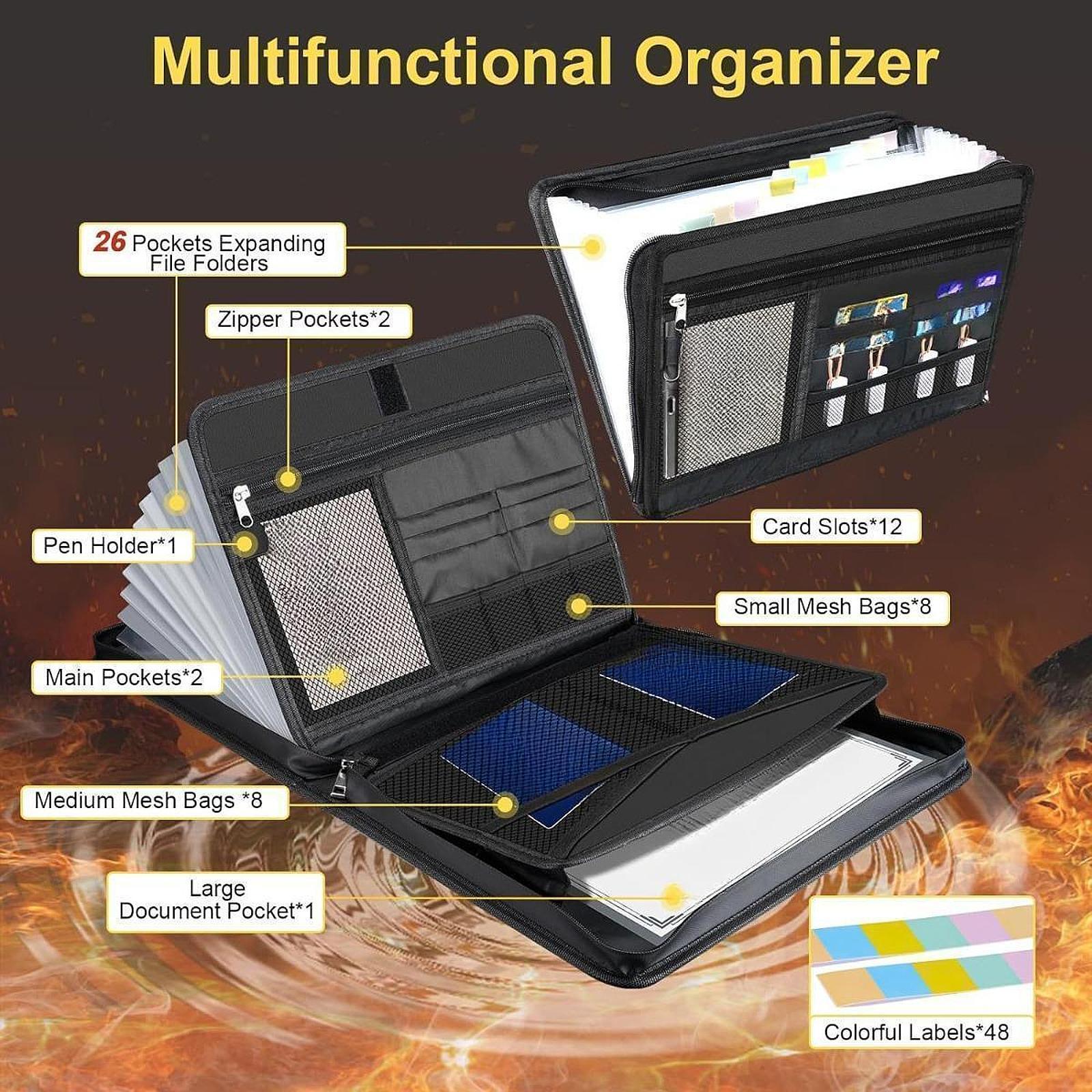 Home Office Travel Document - Organizador de arquivo material de escritório