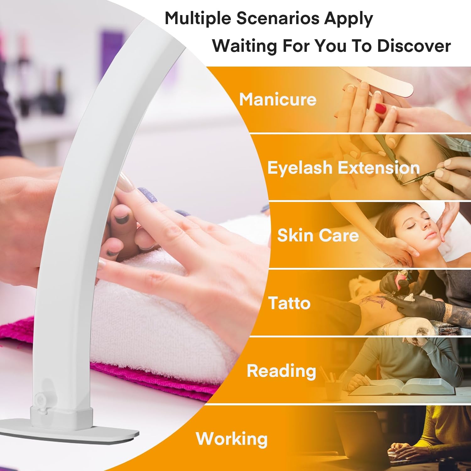 Luz led meia lua para tecnolog - Standing Desk Electric avaliação e preço