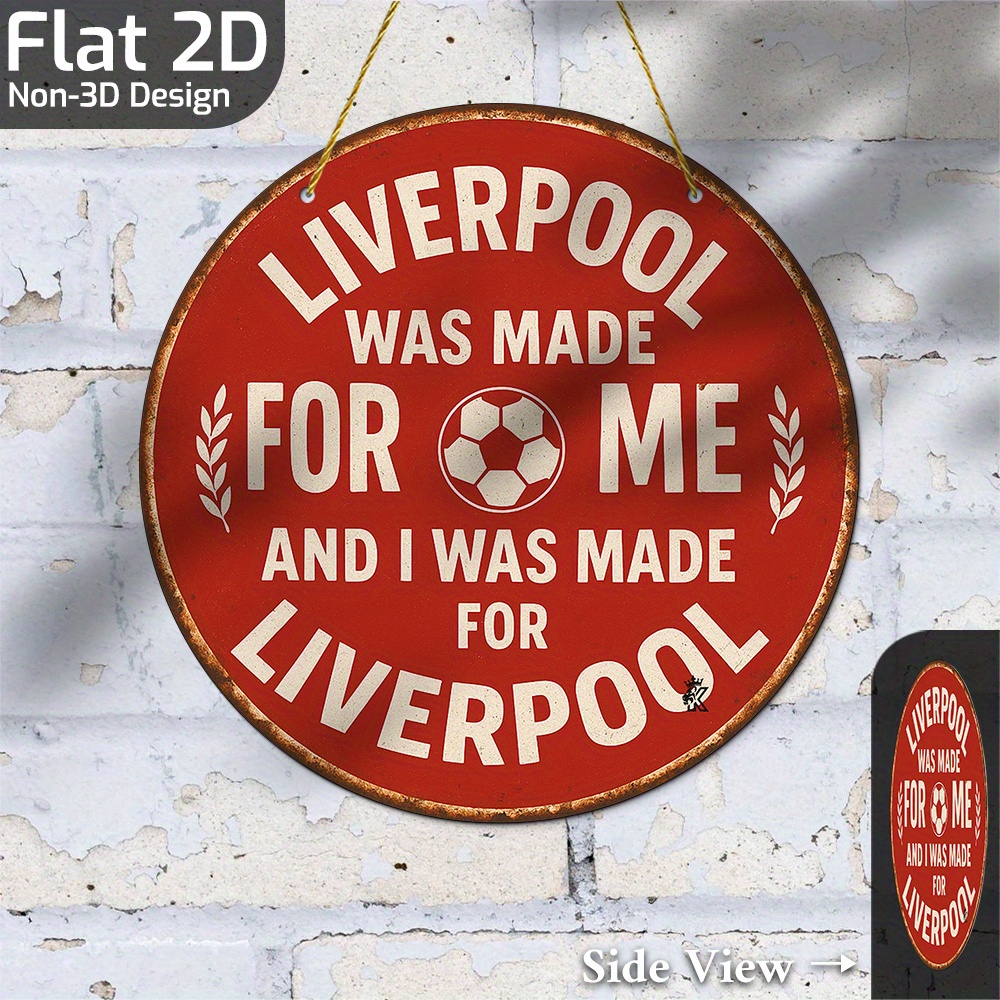 Placa de Metal Vintage - Liver - Home Office Liverpool avaliação e preço