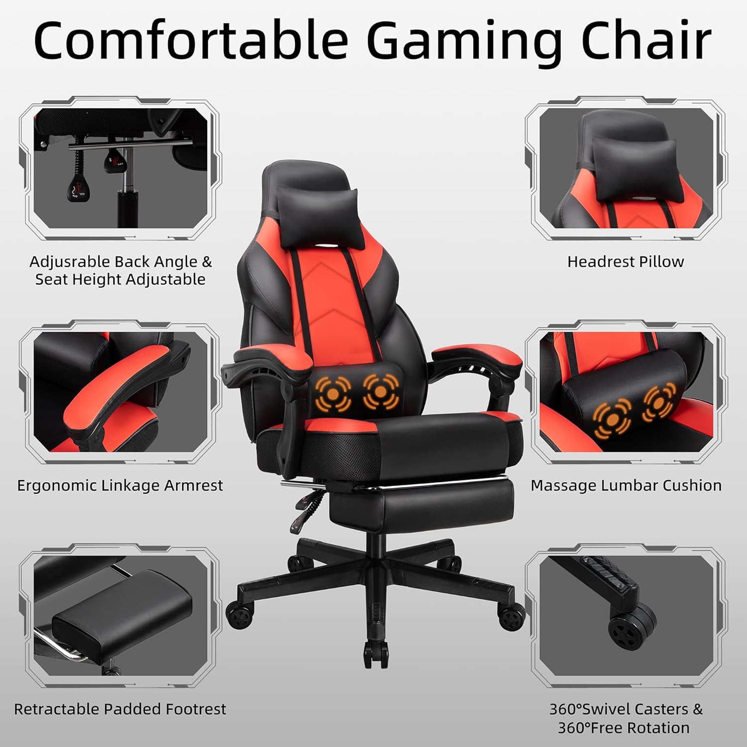 Cadeira Gamer com Apoio para o - Home Office Image avaliação e preço