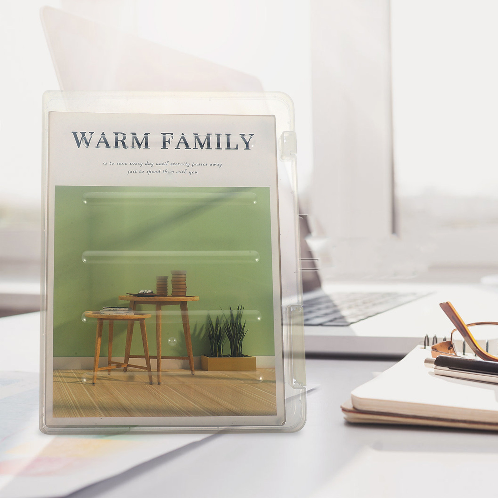 Caixa de Arquivo Transparente  - Home Office Travel Document avaliação e preço