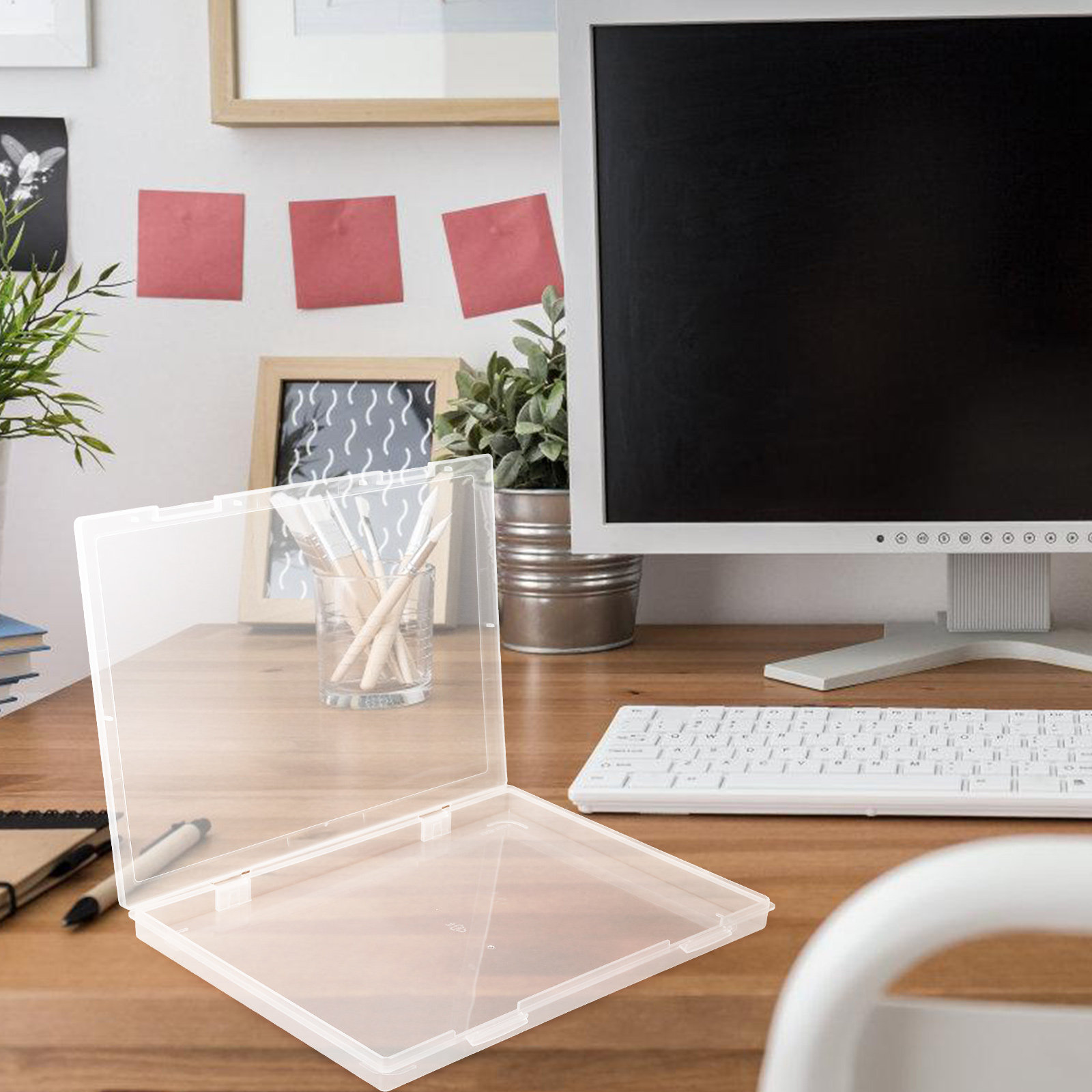 2 Caixas Transparentes para Ar - Home Office Travel Document avaliação e preço