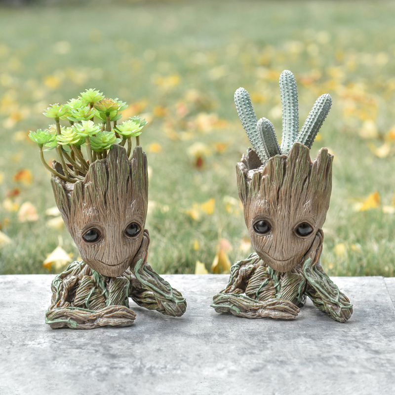 Bebê groot vaso de flores deco - Home Office Romance Manga avaliação e preço