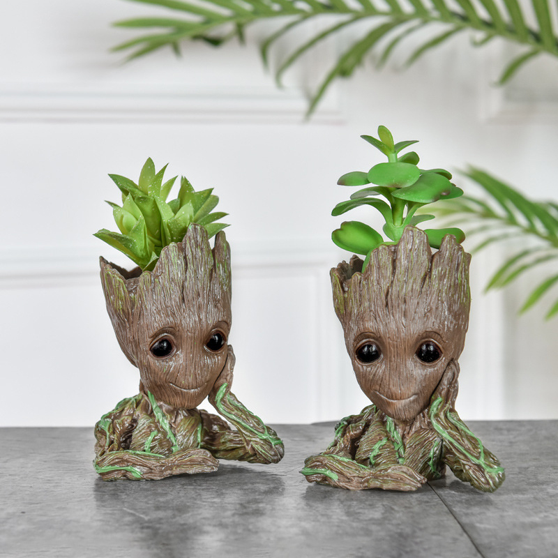 Bebê groot vaso de flores deco - Home Office Romance Manga avaliação e preço
