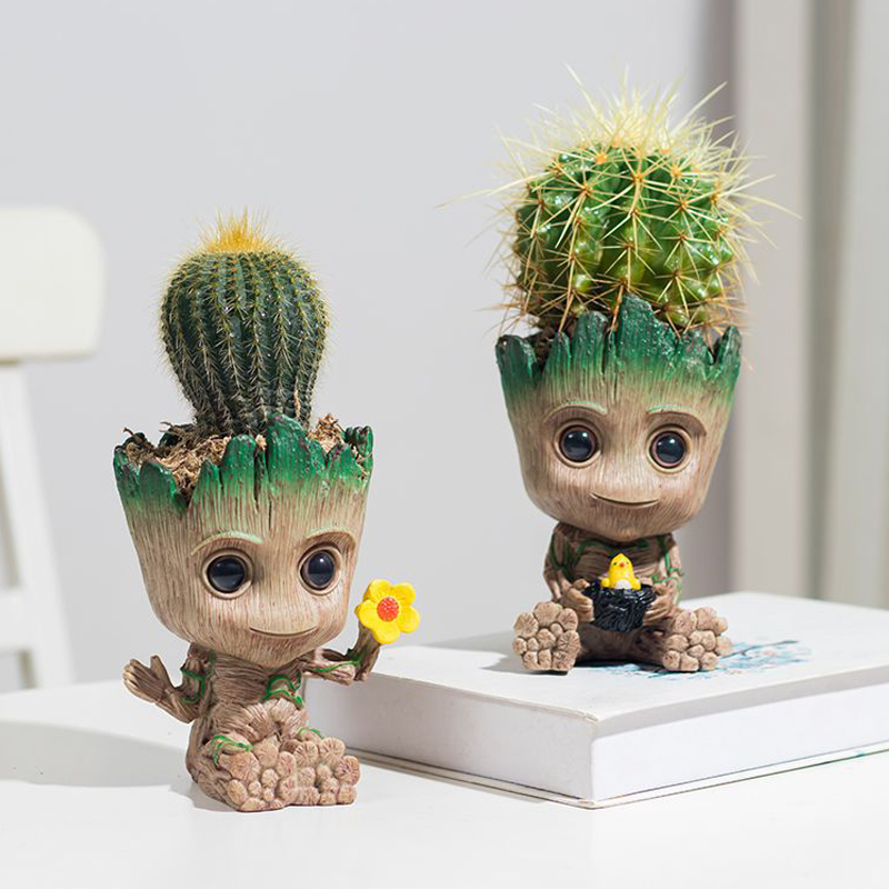 Bebê groot vaso de flores deco - Home Office Romance Manga avaliação e preço