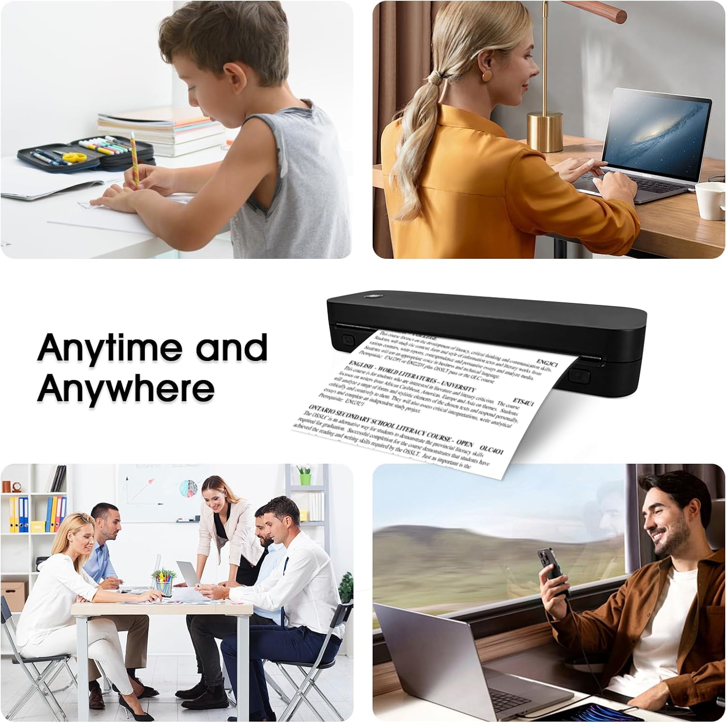 Impressora térmica portátil a4 - Home Office Travel Document avaliação e preço